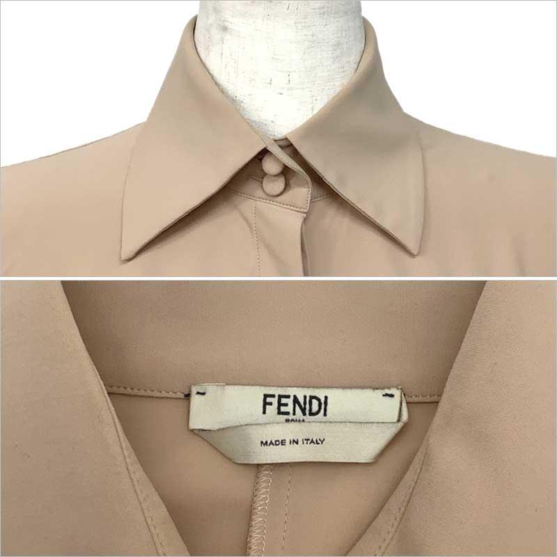 FENDI フェンディ ブラウス ナイロン ポリウレタン シルク FENDI フェンディ ブラウス ナイロン ポリウレタン シルク