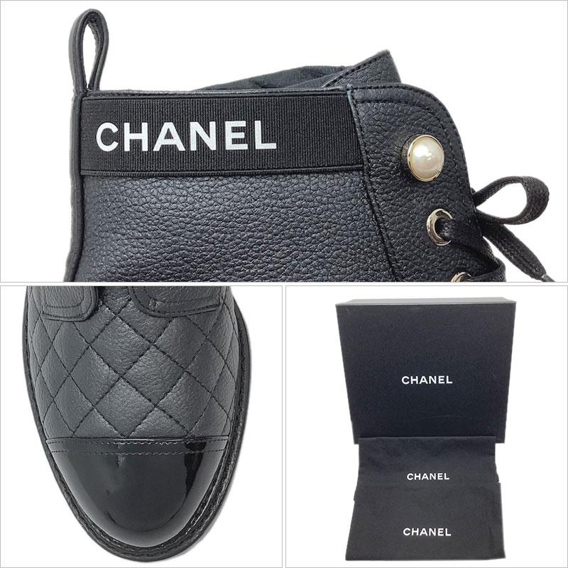 【箱・付属品付】CHANEL シャネル　ブラック ハイヒール　37C Nj9OfL2HY1agvhsDhMPI09QlLEG8I7