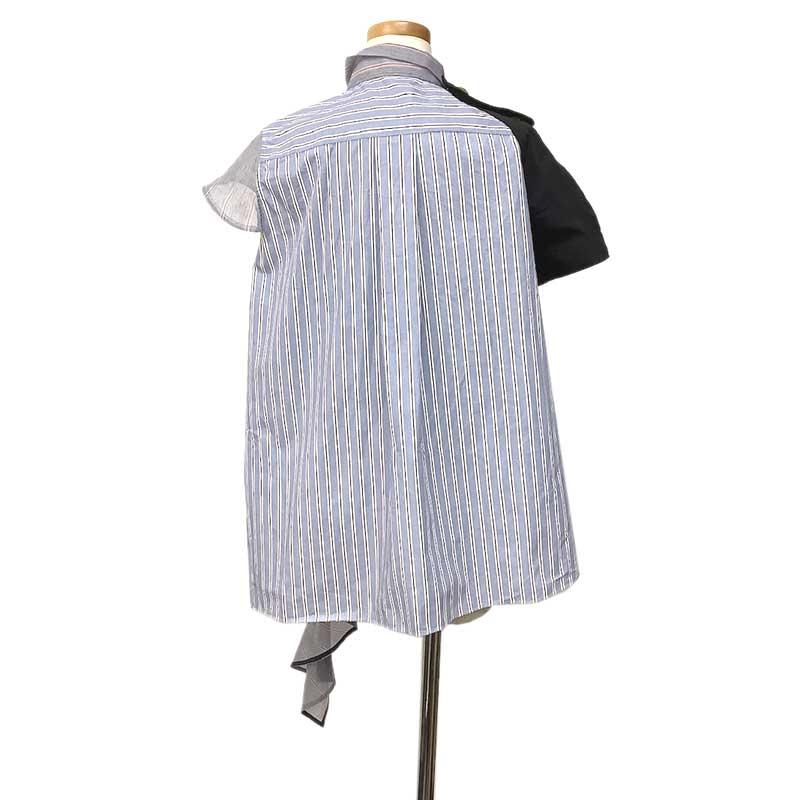 sacai サカイ シャツ コットン ブルー マルチカラー #1 19-04492 sacai サカイ シャツ コットン ブルー マルチカラー #1 19-04492