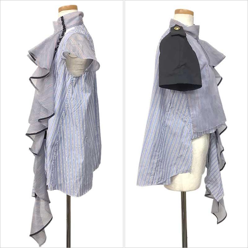 sacai サカイ シャツ コットン ブルー マルチカラー #1 19-04492 sacai サカイ シャツ コットン ブルー マルチカラー #1 19-04492