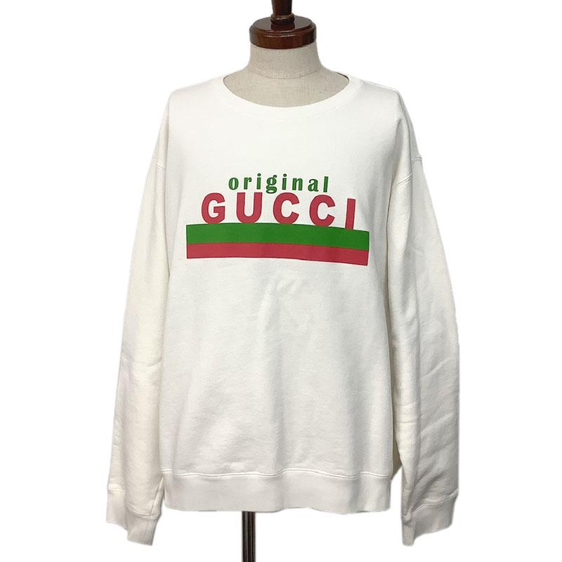 GUCCI グッチ スウェット トレーナー コットン ホワイト #XXL GUCCI グッチ スウェット トレーナー コットン ホワイト #XXL