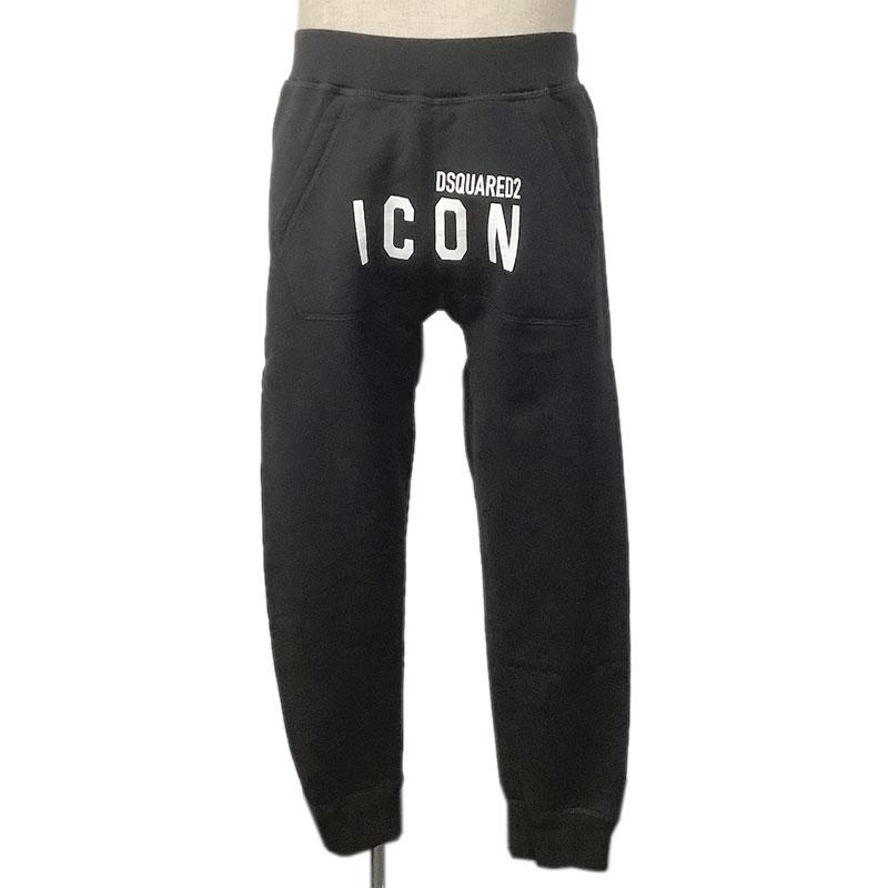 Dsquared2ディースクエアードスウェットパンツロゴブラック黒