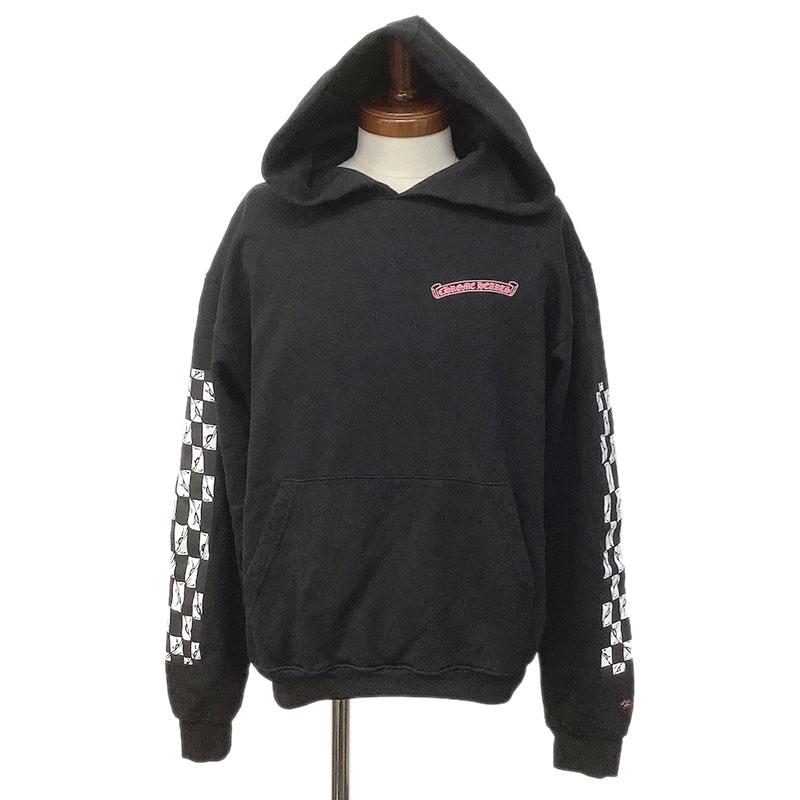 CHROME HEARTS クロムハーツ フード パーカー コットン ブラック #M 