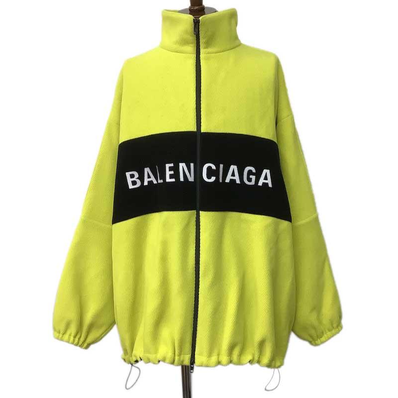 BALENCIAGA バレンシアガ ジャケット ウール ナイロン イエロー BALENCIAGA バレンシアガ ジャケット ウール ナイロン イエロー