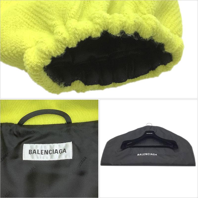 BALENCIAGA バレンシアガ ジャケット ウール ナイロン イエロー BALENCIAGA バレンシアガ ジャケット ウール ナイロン イエロー