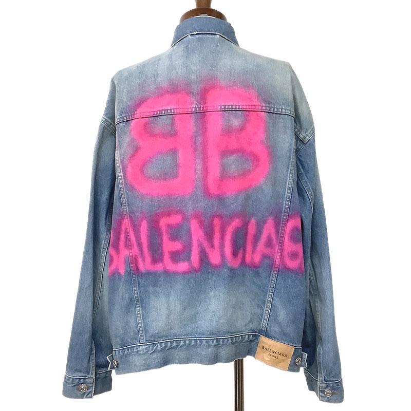 BALENCIAGA バレンシアガ デニムジャケット コットン ブルー BALENCIAGA バレンシアガ デニムジャケット コットン ブルー