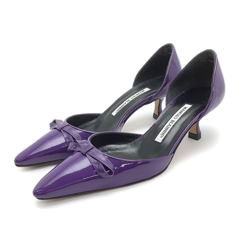 MANOLO BLAHNIK マノロブラニク パンプス パテントレザー