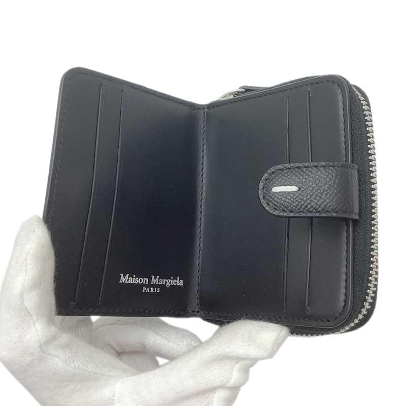 ✨美品✨ メゾン マルジェラ 二つ折り コインケース コンパクト ウォレット 茶 メゾンマルジェラ 11 Maison Margiela レザー 二つ折り財布