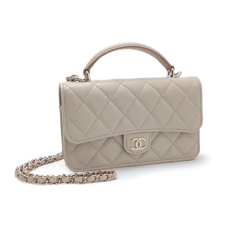 CHANEL シャネル マトラッセ トップハンドル フラップ フォン CHANEL シャネル マトラッセ トップハンドル フラップ フォン