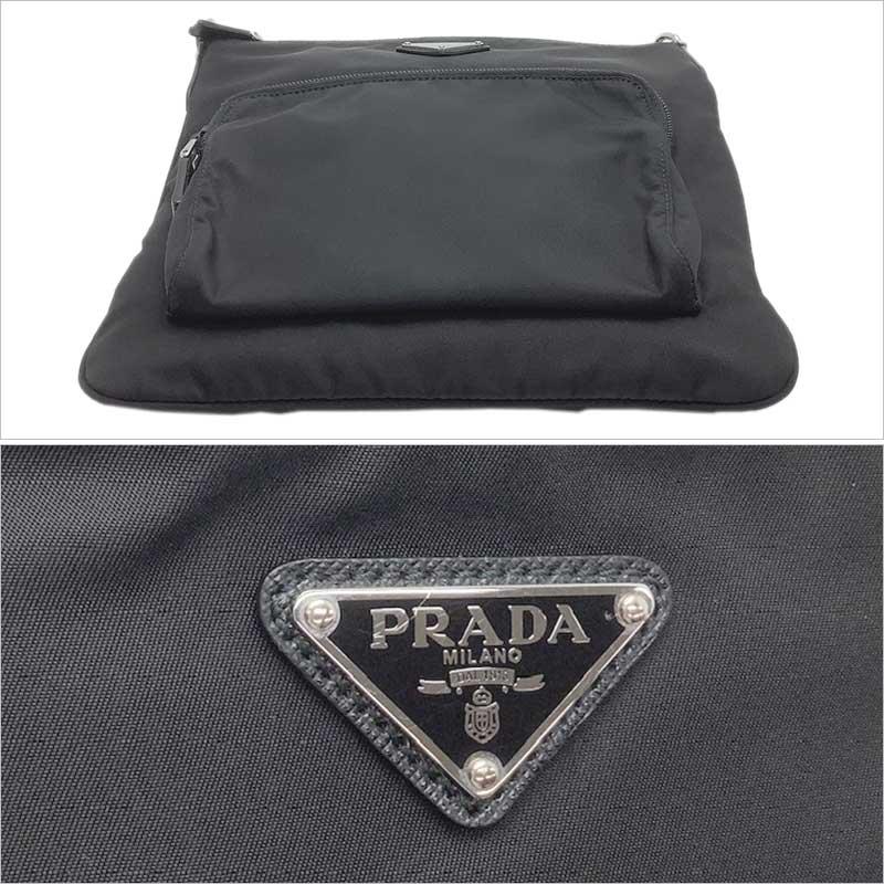 PRADA プラダ ショルダーバッグ ナイロン ブラック 1BH716 PRADA プラダ ショルダーバッグ ナイロン ブラック 1BH716