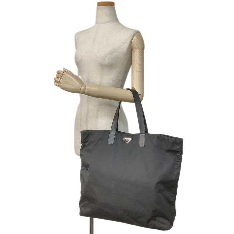 PRADA プラダ トートバッグ ナイロン レザー ブラック VA0831 PRADA プラダ トートバッグ ナイロン レザー ブラック VA0831