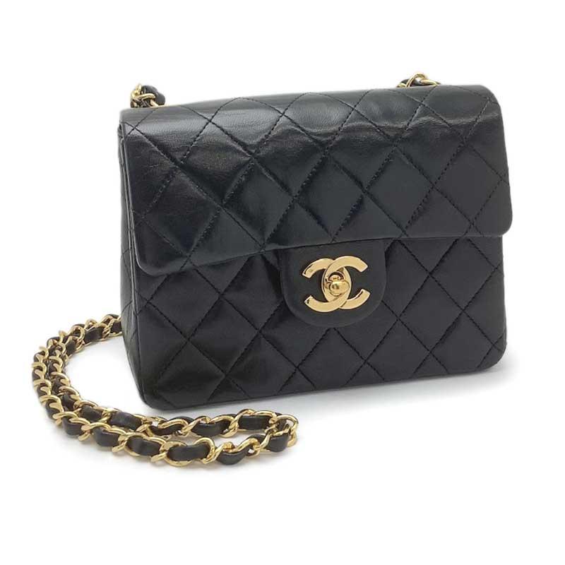 シャネル マトラッセ ミニ シングルチェーンショルダーバッグ
