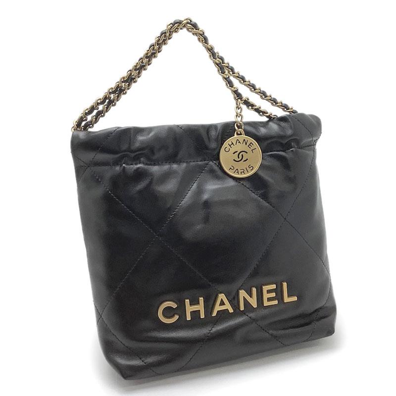 CHANEL シャネル CHANEL22 ミニ ハンドバッグ シャイニーカーフスキン