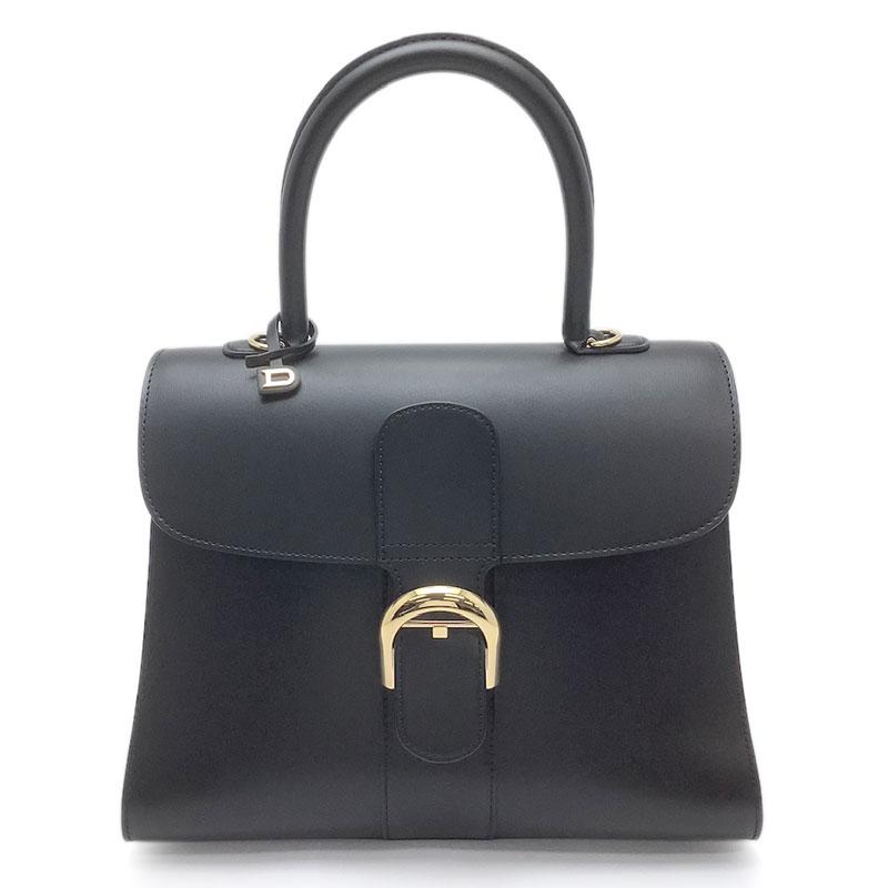 DELVAUX デルヴォー ブリヨン MM ボックスカーフ ブラック