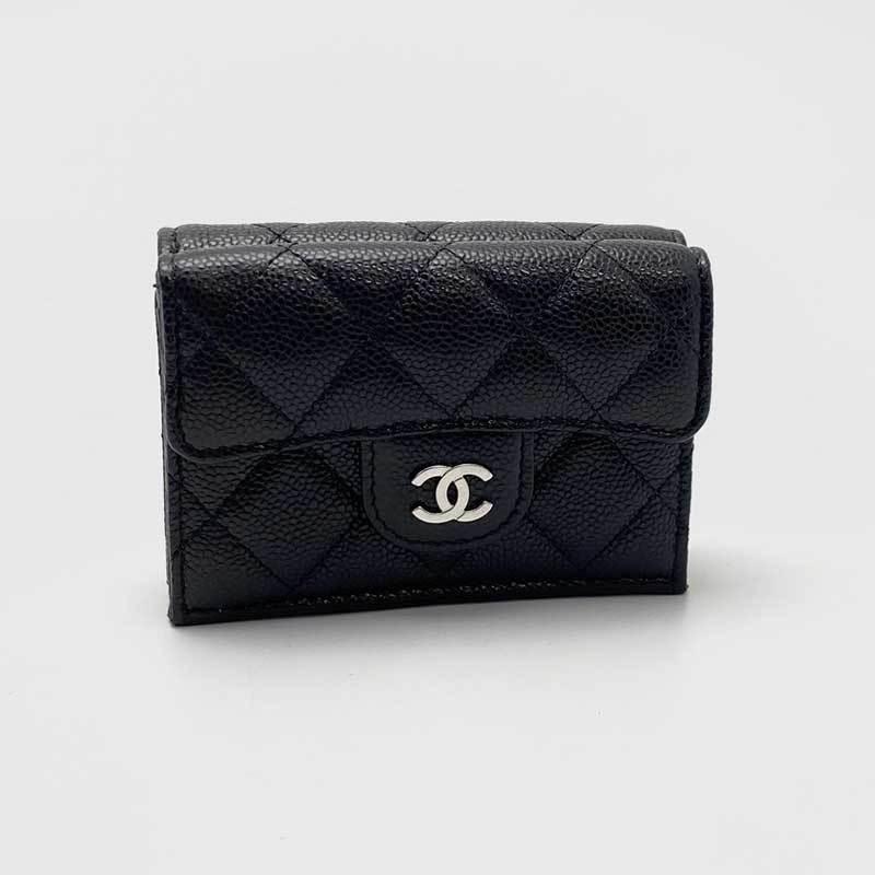 Chanel シャネル マトラッセ スモールウォレット 三つ折り財布 キャビアスキン ブラック Ap0230 シルバー金具 新品 京都よろず屋 Yahoo 店 通販 Yahoo ショッピング