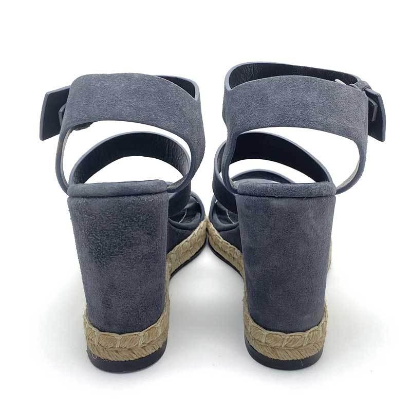 BALENCIAGA バレンシアガ ウェッジソールサンダル グレー スウェード  