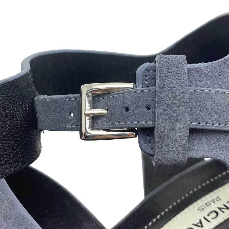BALENCIAGA バレンシアガ ウェッジソールサンダル グレー スウェード  