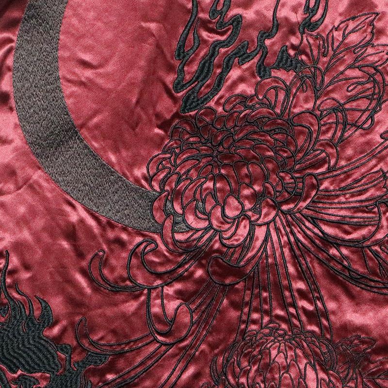 絡繰魂 スカジャン 粋 からくりだましい いき 龍神 乱菊 刺繍 和 絡繰魂 スカジャン 粋 からくりだましい いき 龍神 乱菊 刺繍 和