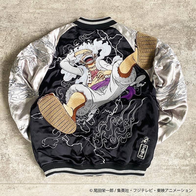 絡繰魂 スカジャン からくりだましい × ONE PIECE モンキー D 絡繰魂 スカジャン からくりだましい × ONE PIECE モンキー D