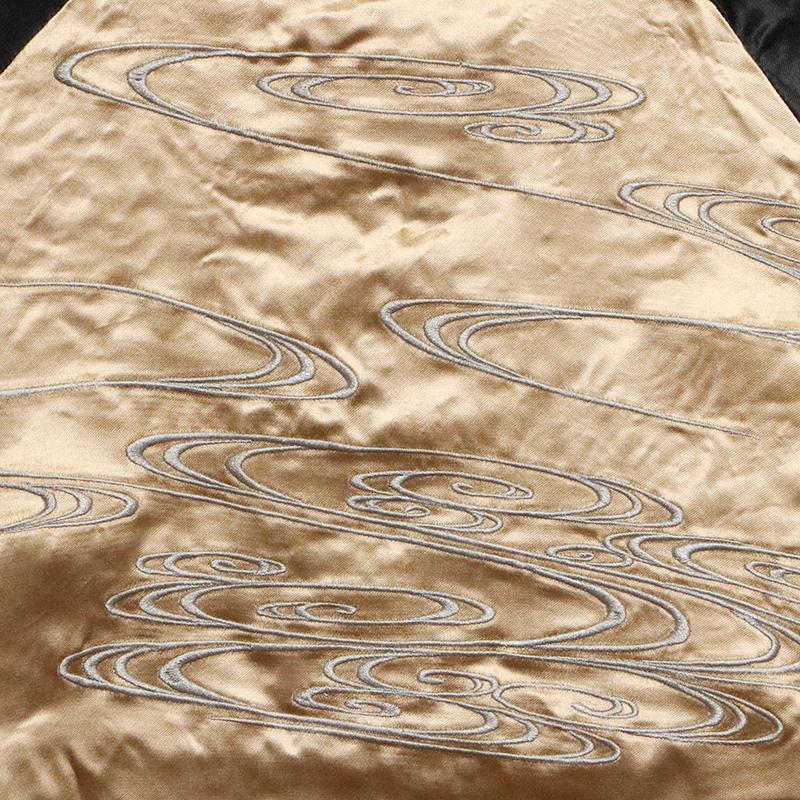 【最高傑作】絡繰魂　粋　月光龍群 刺繍 和柄 スカジャン　XXL Amazon | [絡繰魂] カラクリダマシイ 粋 月光龍群 総刺繍