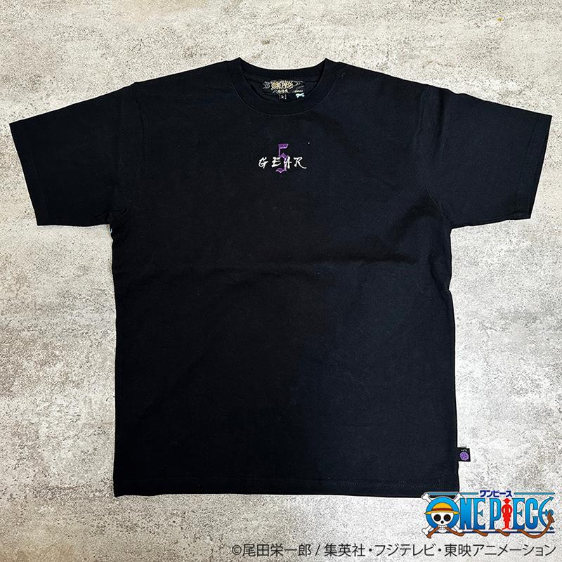 絡繰魂 からくりだましい × ONE PIECE ワンピース ギア5 半袖Tシャツ 242001 半袖 Ｔシャツ カットソー モンキー・D・ルフィ ギア5 太陽神 ニカ 刺繍｜kyoto1207｜08