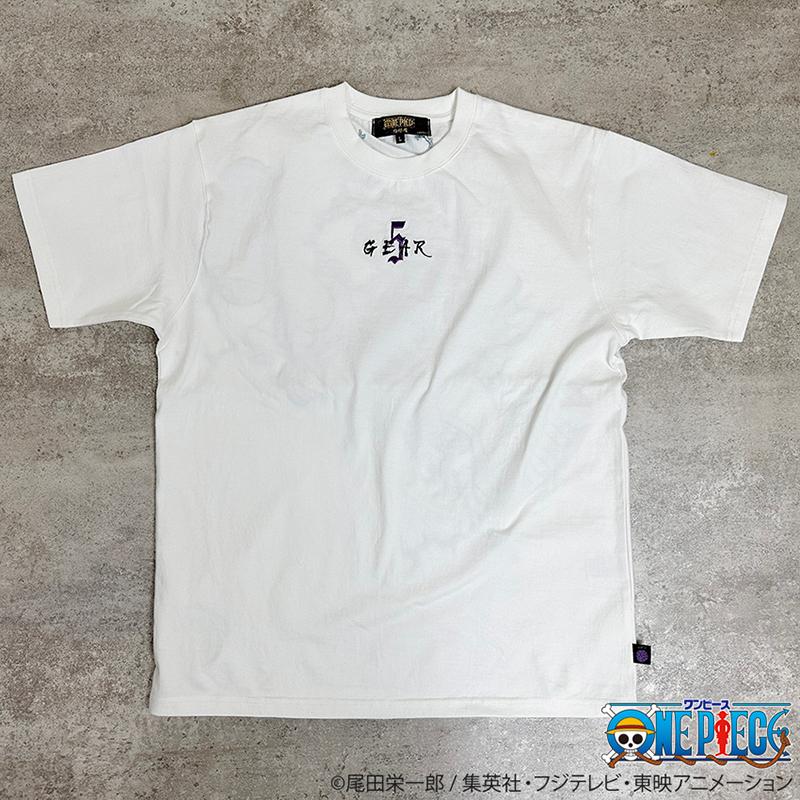 絡繰魂 からくりだましい × ONE PIECE ワンピース ギア5 半袖Tシャツ 242001 半袖 Ｔシャツ カットソー モンキー・D・ルフィ ギア5 太陽神 ニカ 刺繍｜kyoto1207｜10