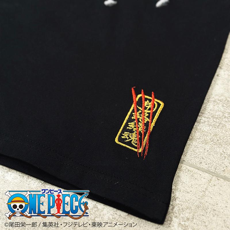 絡繰魂 からくりだましい × ONE PIECE ワンピース 赤髪のシャンクス 半袖Tシャツ 242002 半袖 Ｔシャツ Tee カットソー 四皇 赤髪 シャンクス 刺繍｜kyoto1207｜16