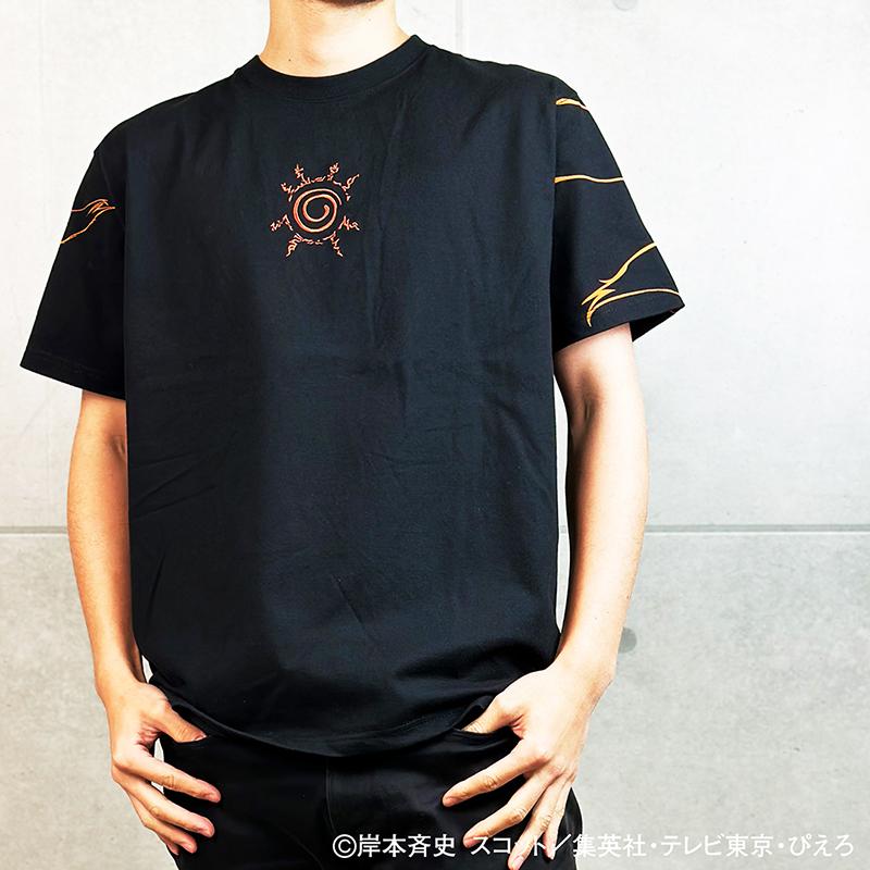絡繰魂 × NARUTO ナルト×クラマ 刺繍 半袖 Tシャツ 242003 絡繰魂 × NARUTO ナルト×クラマ 刺繍 半袖 Tシャツ 242003