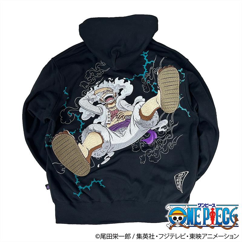 絡繰魂 × ONE PIECE ルフィ ギア5 パーカー 243025 からくりだましい