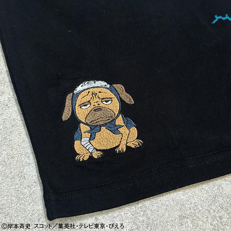 絡繰魂 × NARUTO はたけカカシ 刺繍 半袖 Tシャツ 252009 NARUTO 