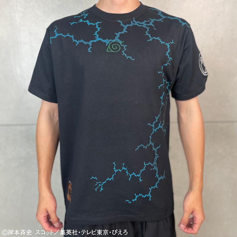 絡繰魂 × NARUTO はたけカカシ 刺繍 半袖 Tシャツ 252009 NARUTO