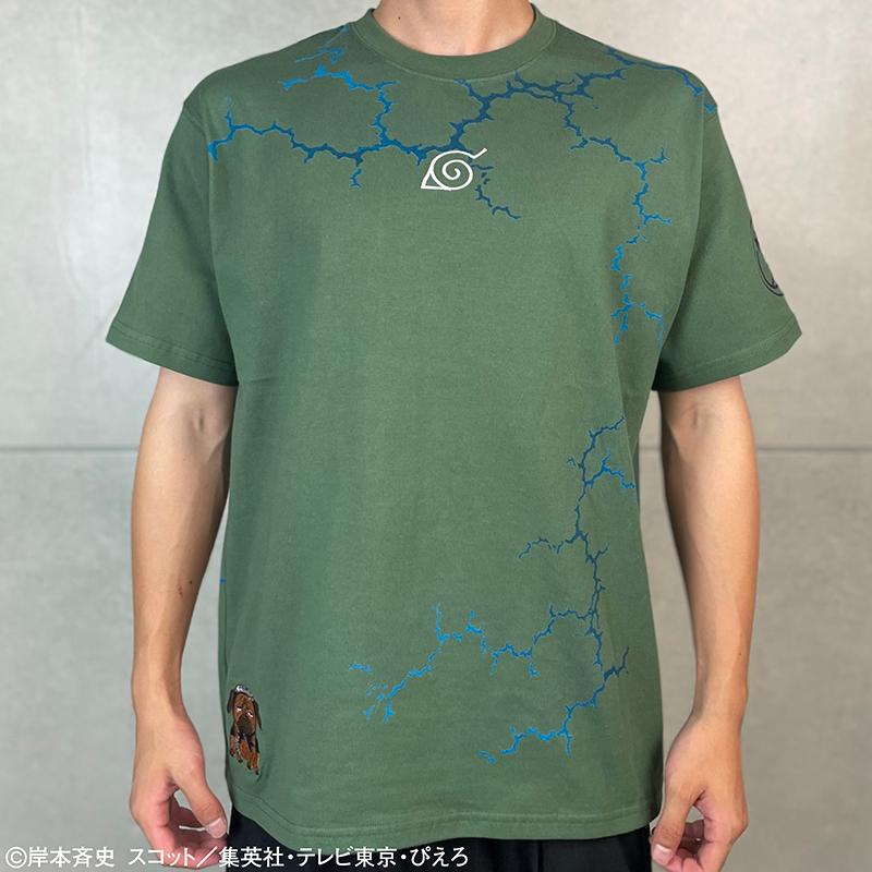 絡繰魂 × NARUTO はたけカカシ 刺繍 半袖 Tシャツ 252009 NARUTO