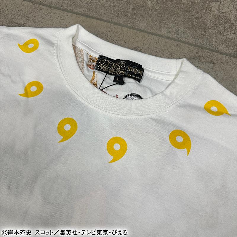 お*ね様 【タグ付き・Lサイズ】ロゴ刺繍半袖ブラウス 絡繰魂 × NARUTO うずまきナルト 六道仙人モード 刺繍 半袖 Tシャツ