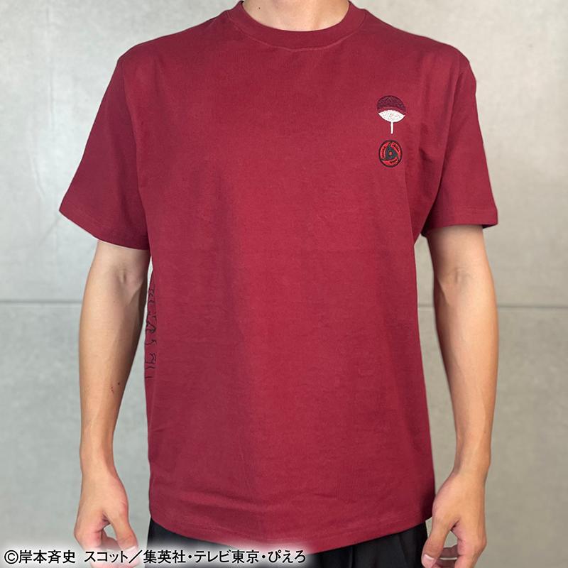 【未使用】NARUTO疾風伝①　Tシャツ　ピンク サイズＬ 絡繰魂 × NARUTO うちはイタチ 刺繍 半袖 Tシャツ 252015 からくりだ