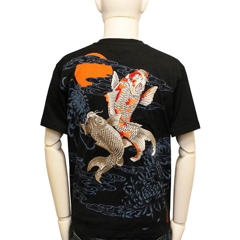 カラクリダマシイ　五連ポケット　芸者　和柄　刺繍デザイン　ユーズド加工ストレート 絡繰魂 カラクリダマシイ 和柄 ジーンズ デニム 粋 メンズ 総