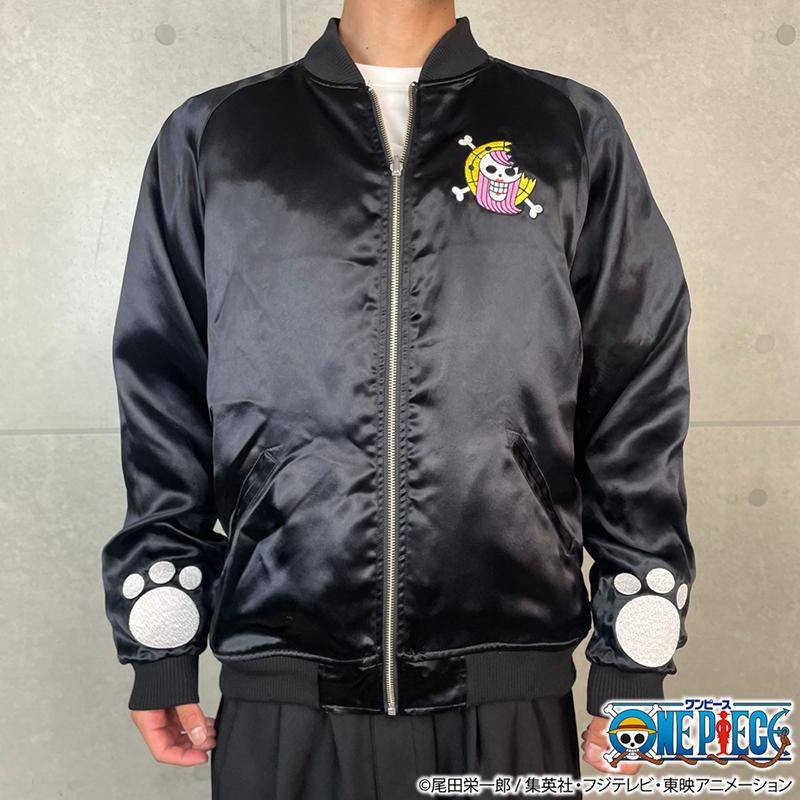 絡繰魂 × ONE PIECE 【くま】親子 刺繍 リバ−シブル スカジャン