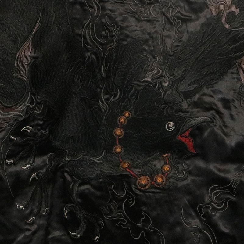 絡繰魂 粋 漆 からくりだましい うるし 八咫烏 邂逅 刺繍 和柄 リバ