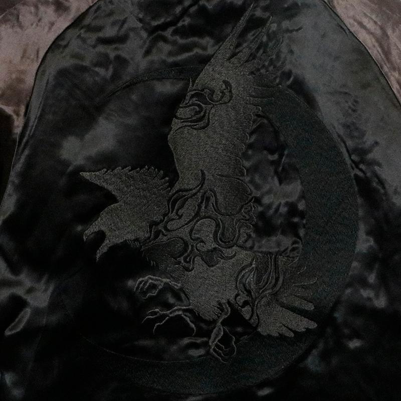 絡繰魂 粋 漆 からくりだましい うるし 八咫烏 邂逅 刺繍 和柄 リバ