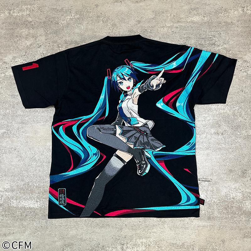 予約販売 絡繰魂 × 初音ミク 【初音ミク】 爆音 Tee 262005 からくりだ