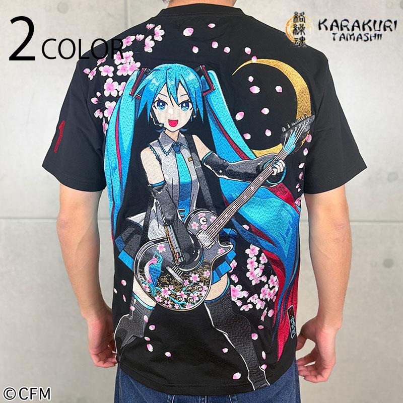 絡繰魂 予約販売 × 初音ミク 【初音ミク】桜満開Tee 262007 からくりだ