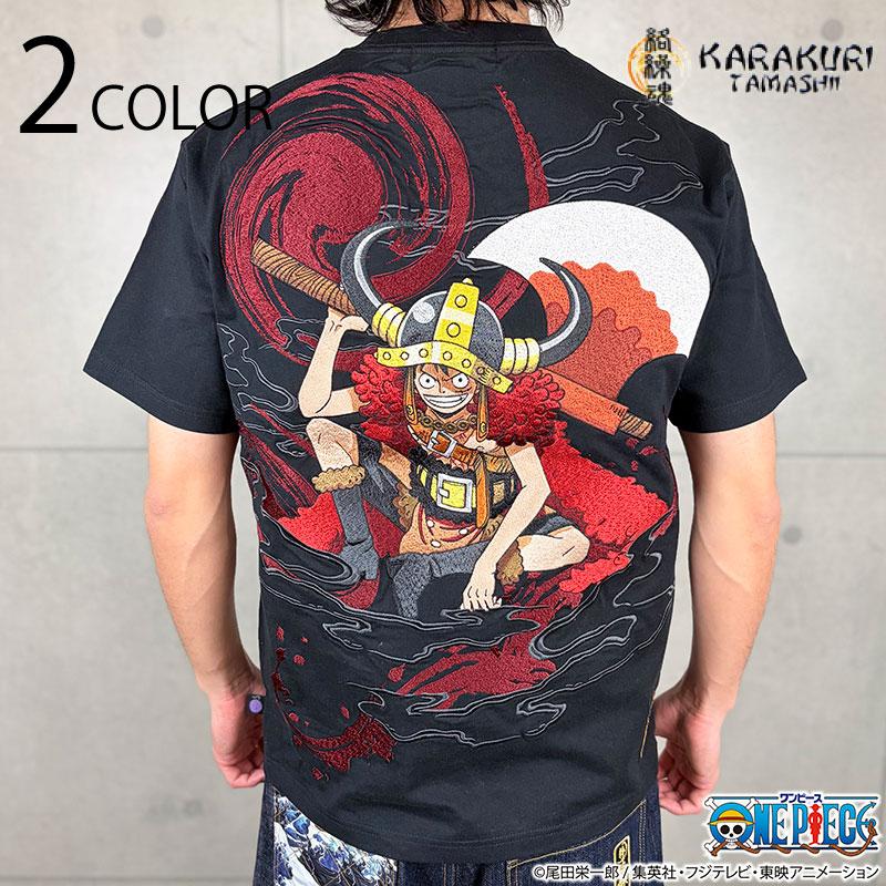 絡繰魂 × ONE PIECE ルフィ(エルバフ) TEE 262052 半袖 Tシャツ Tee