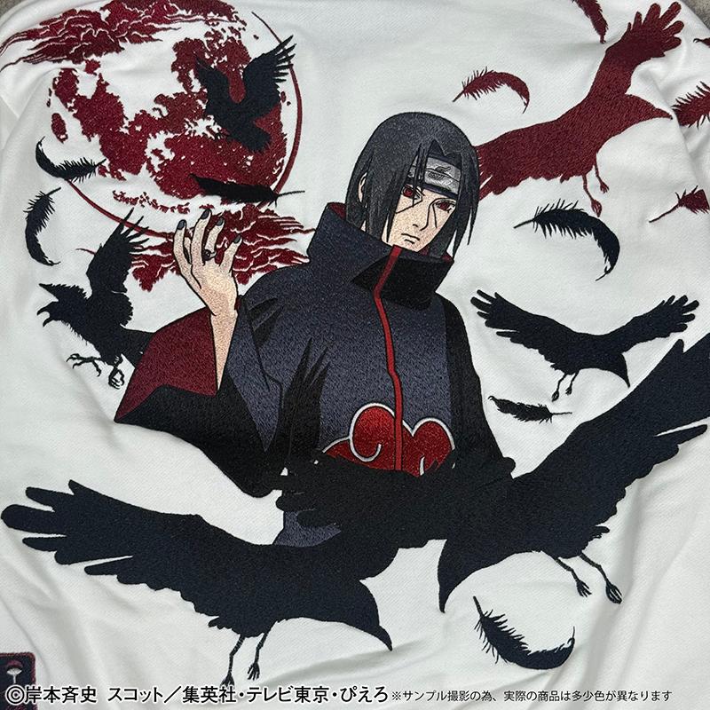 絡繰魂 × NARUTO うちはイタチ 刺繍 ジップアップパーカー 262081