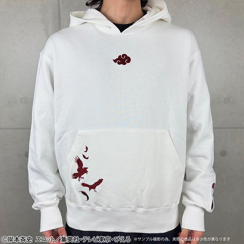 絡繰魂 × NARUTO うちはイタチ 柄 刺繍 プルパーカー 262083 からくり