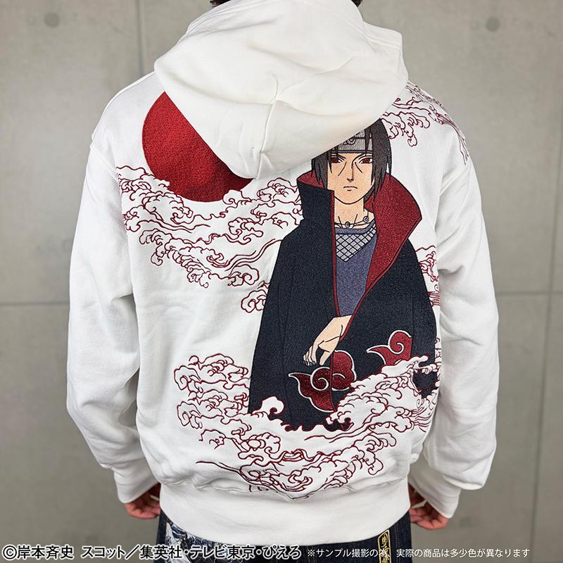 タグ付き★日本製★希少42 定価4.4万円　LEONARD　パーカー　花柄刺繍 絡繰魂 4Lサイズ × NARUTO うちはイタチ 刺繍 プルパーカー 262084 4L