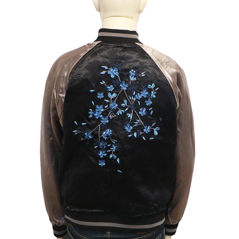 【絡繰魂】ポロシャツ/和柄刺繍/前立て裏地切替/花柄/富士山/XL 絡繰魂 ワンサイズのみ定価15180円を30%OFFセール[SALE] 絡繰魂