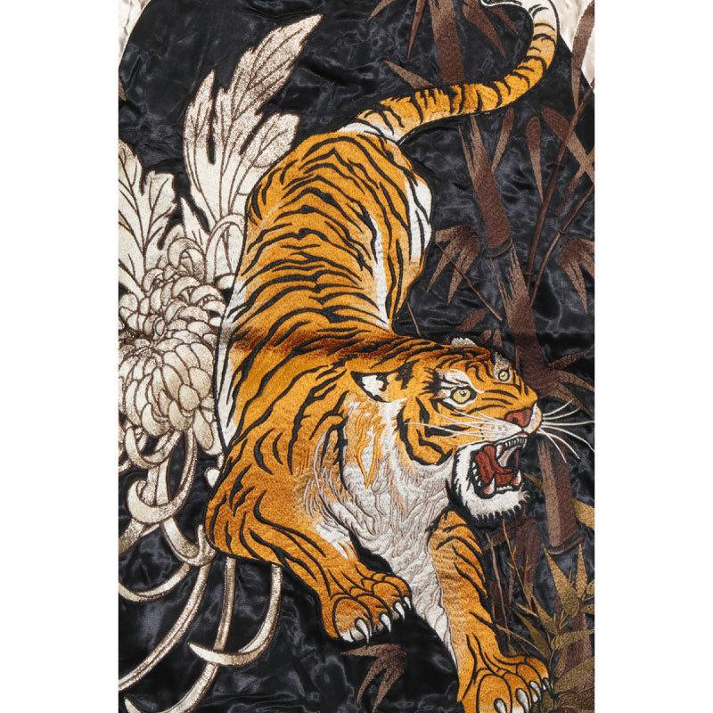 絡繰魂 スカジャン 粋 信長の虎 刺繍 和柄スカジャン 284020
