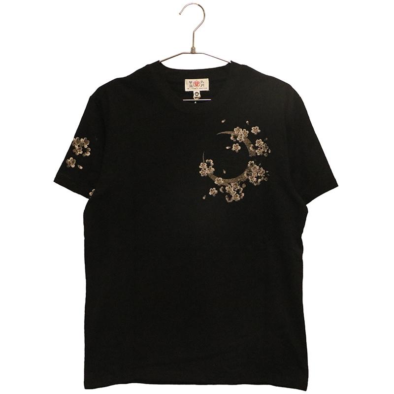 華鳥風月 かちょうふうげつ 鳳凰 柄 刺繍 和柄 半袖Tシャツ 3062102