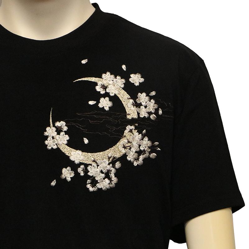 華鳥風月 かちょうふうげつ 鳳凰 柄 刺繍 和柄 半袖Tシャツ 3062102