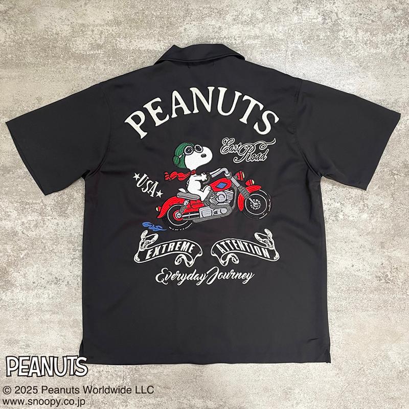 Flag staff（フラッグスタッフ） × SNOOPY MOTORCYCLE 半袖 シャツ