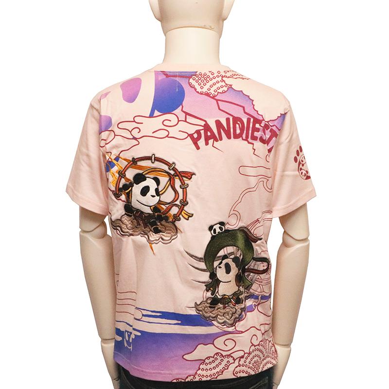 PANDIESTA JAPAN パンディエスタジャパン 風雷 パンダ 半袖 Tシャツ 523215 半袖 Tシャツ パンディエスタ ぱんでぃえすた パンダ 熊猫 風神雷神 風雷神 刺繍｜kyoto1207｜14